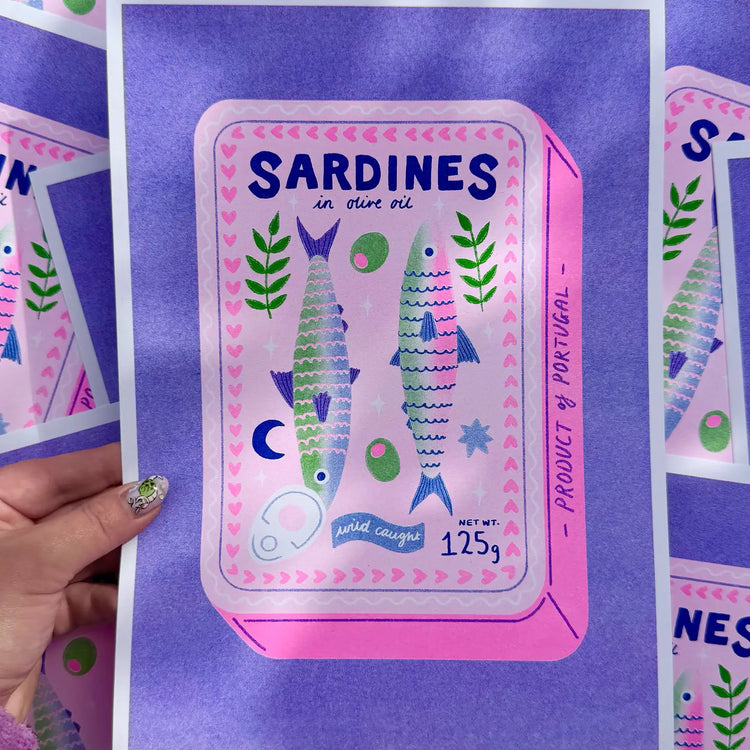 Tin of Sardines A4 Print