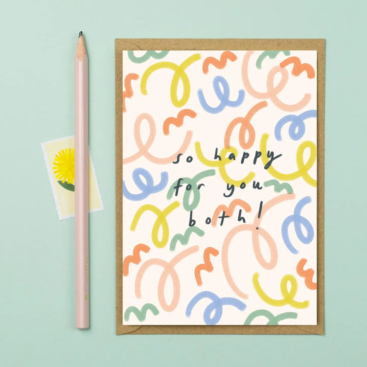 So Happy For You Both Celebration Card