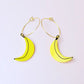 Banana Hoop Earrings