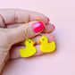 Duck Hoop Earrings