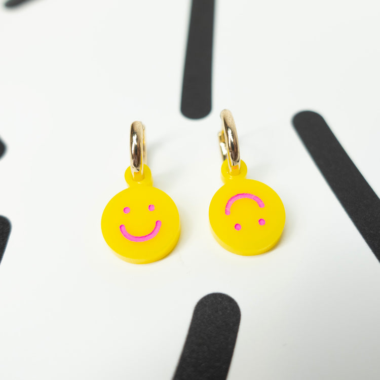 Emoji Huggie Earrings