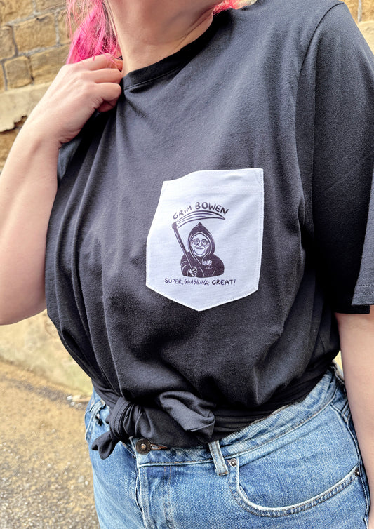 Grim Bowen Pocket Print T-Shirt