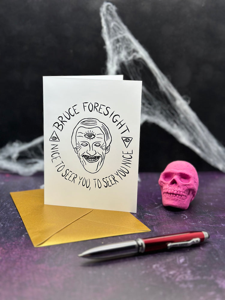 Bruce Foresight Greetings Card