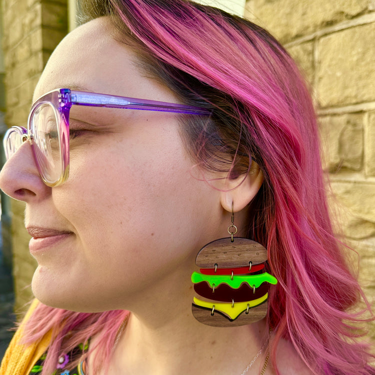 Burger Statement Earrings