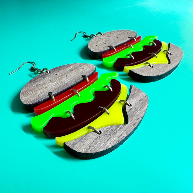 Burger Statement Earrings
