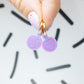 Love Is Love Retro Love Heart Huggies Earrings