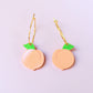 Peach Hoop Earrings