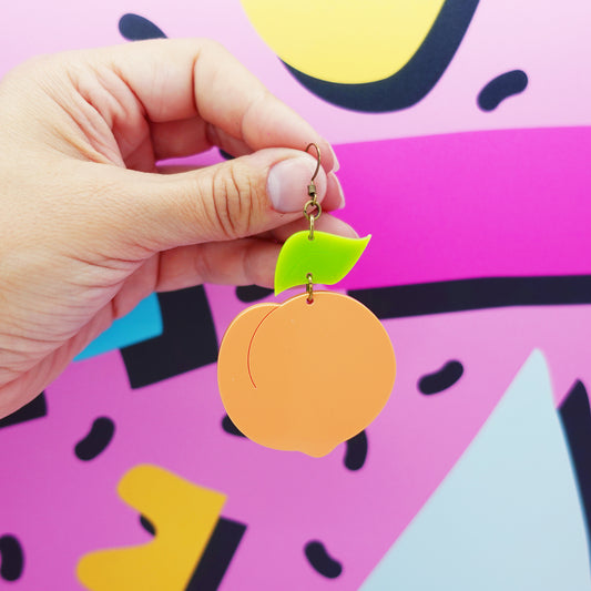 Peach Statement Earrings