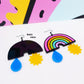Rainbow Statement Earrings