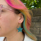 Glitter Star Hoop Earrings