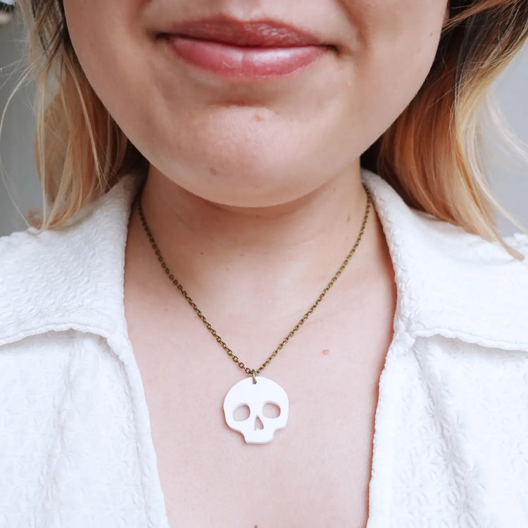 Halloween Skull Mini Necklace
