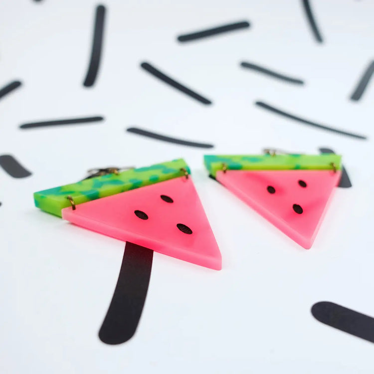 Watermelon Statement Earrings