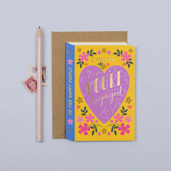 Fairytale Book Engagement Card