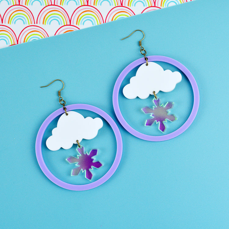 Snowstorm Statement Earrings