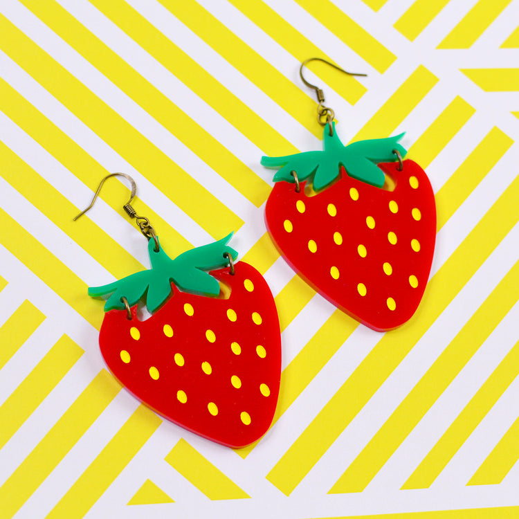 Strawberry Statement Earrings