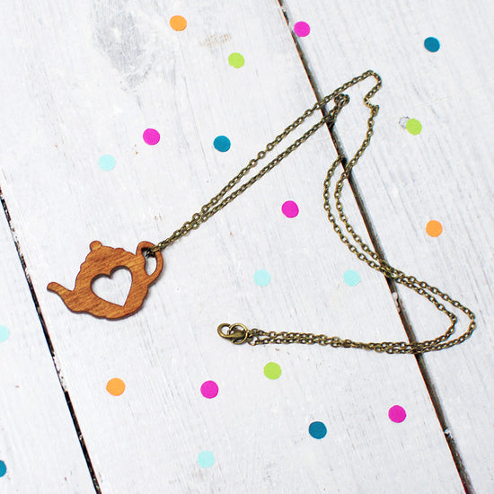 Tea Pot Necklace | Tea Jewellery | Gifts For Tea Lovers - Onetenzeroseven - 3
